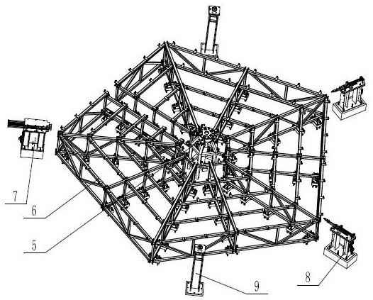 Glue filling system for large heliostat