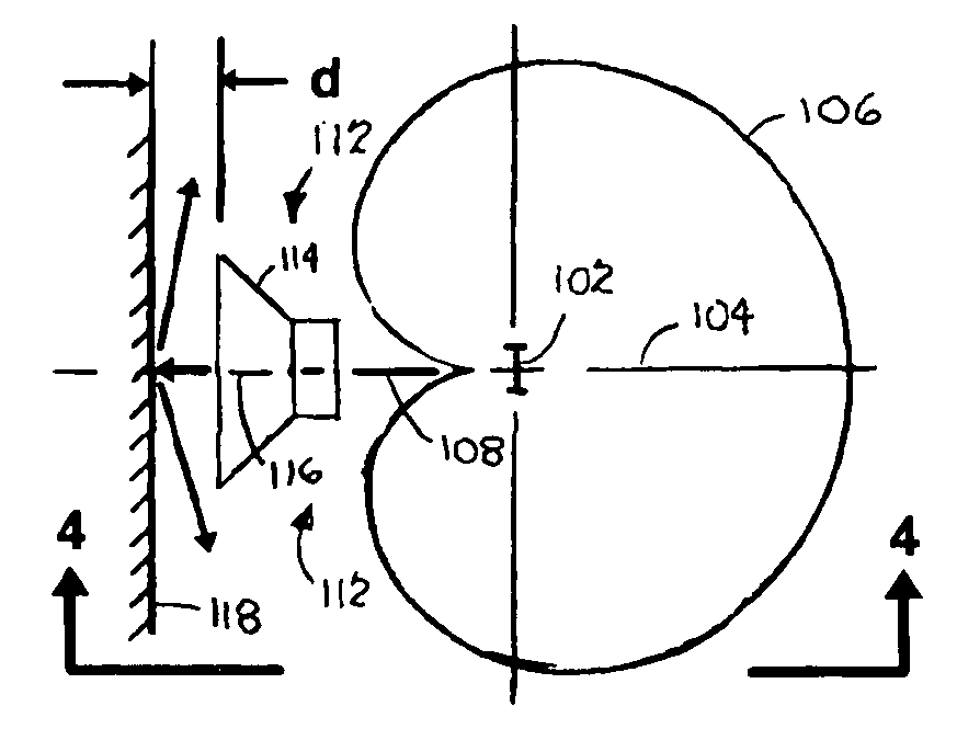 Speakerphone with downfiring speaker and directional microphones