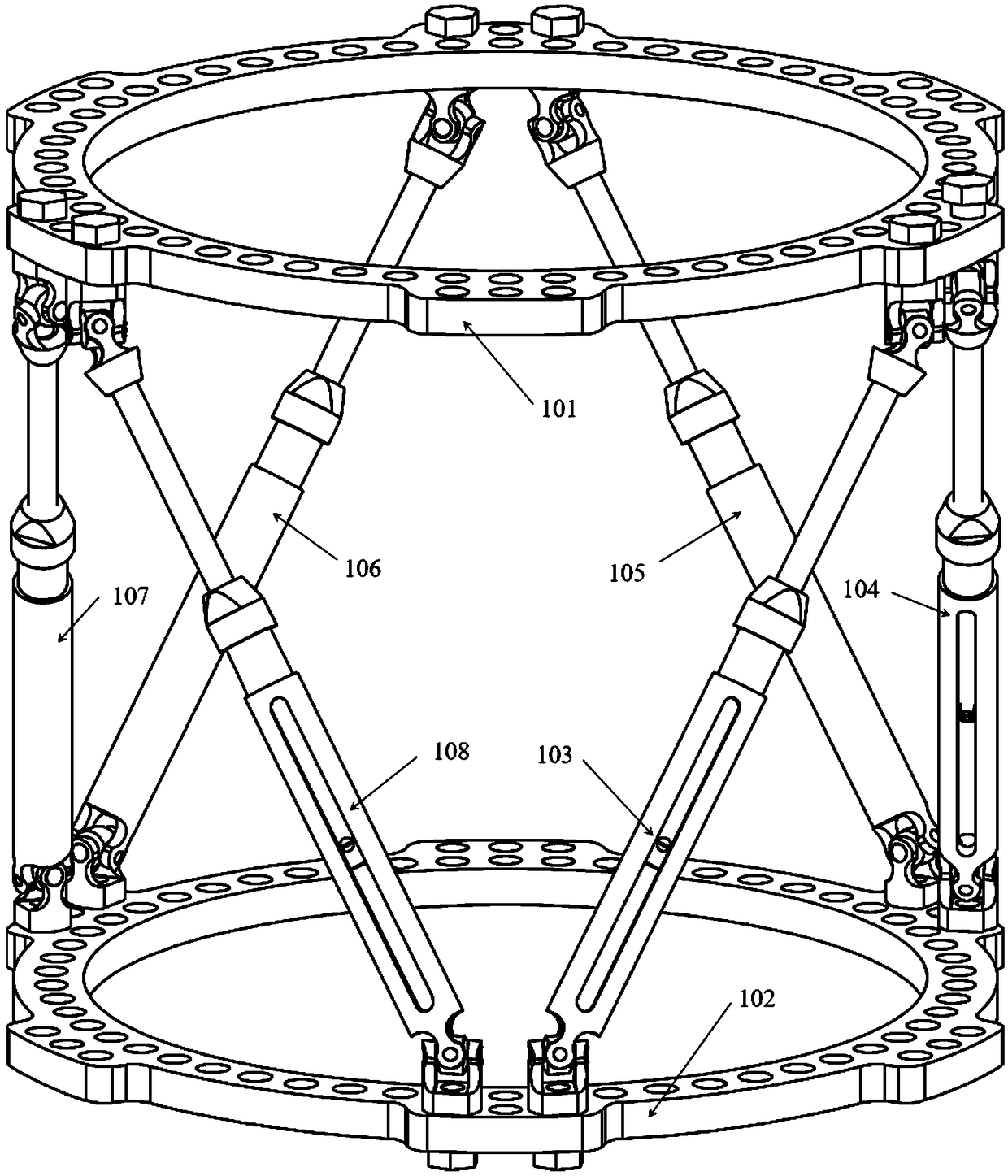 Fracture rehabilitation evaluation method based on six-axis parallel external bone fixation device