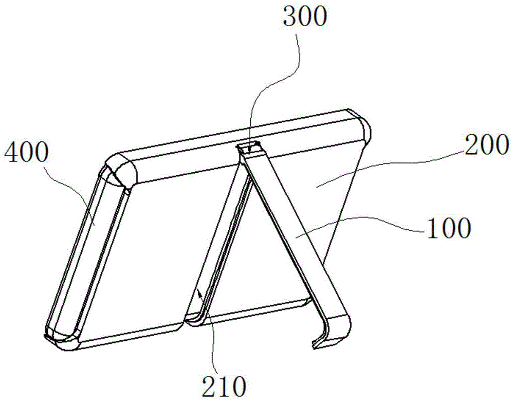 Mobile phone protection shell with support frame