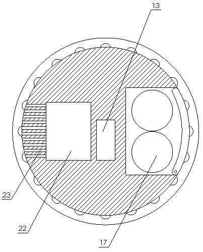 A pick-and-place device for superabsorbent resin inside a disposable water seepage and dehumidification nail