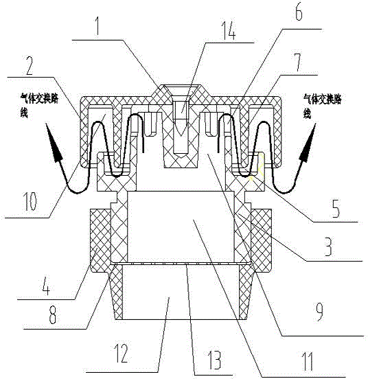 Ventilation device for outdoor switch