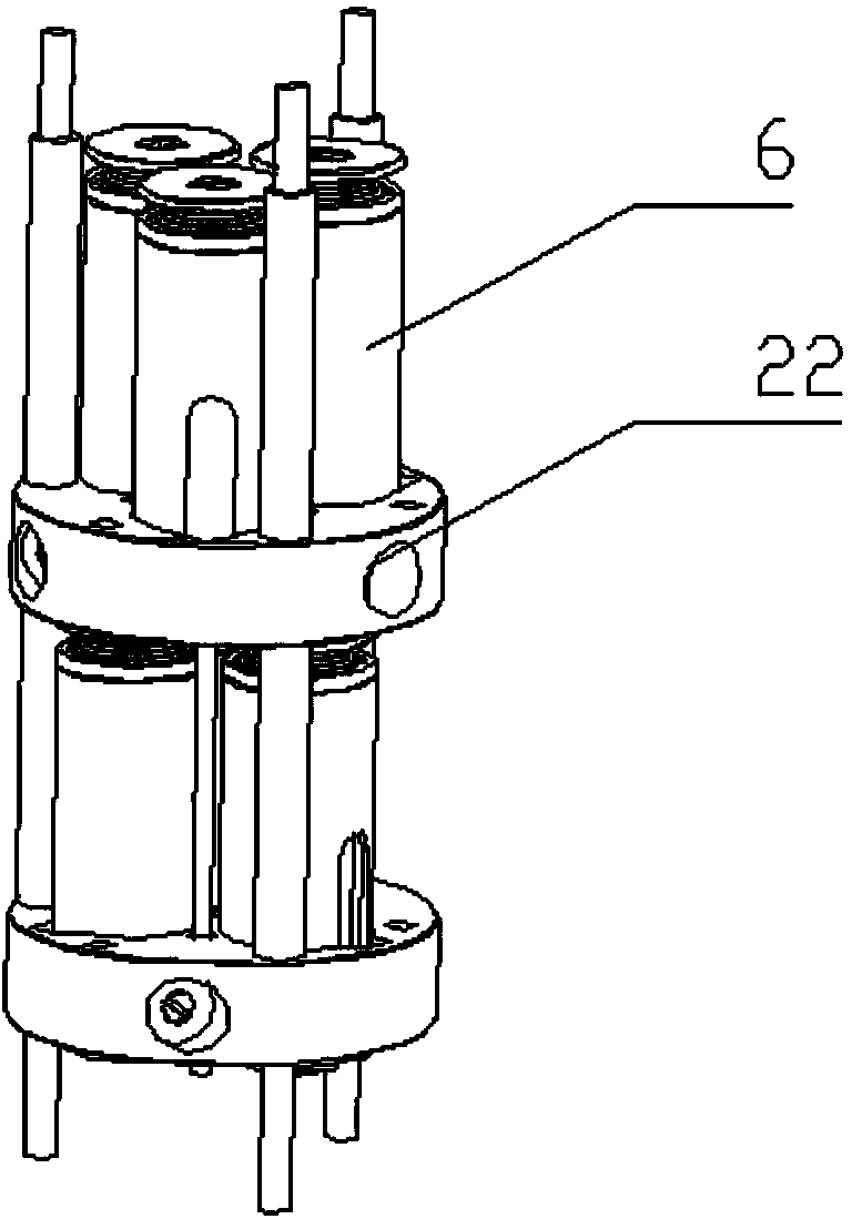 Miniaturized high-frequency single-pole six-throw coaxial mechanical and electrical switch