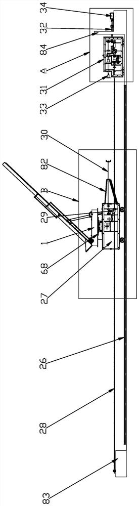 Shaft product lifting device and shaft product transfer device