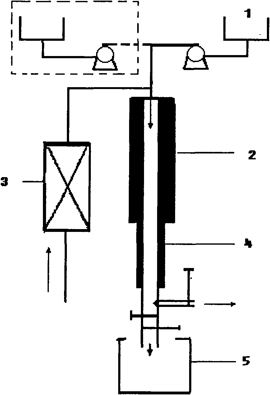 Continuous degradation reaction device for industrial waste water