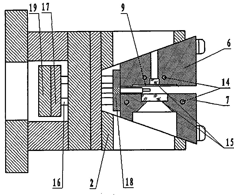 Outfield shape control forming device for laser online detection of the change of the polymer condensation state