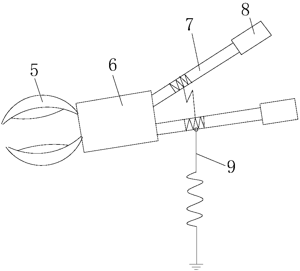 A cable remote sensing identification device and identification method in a complex environment