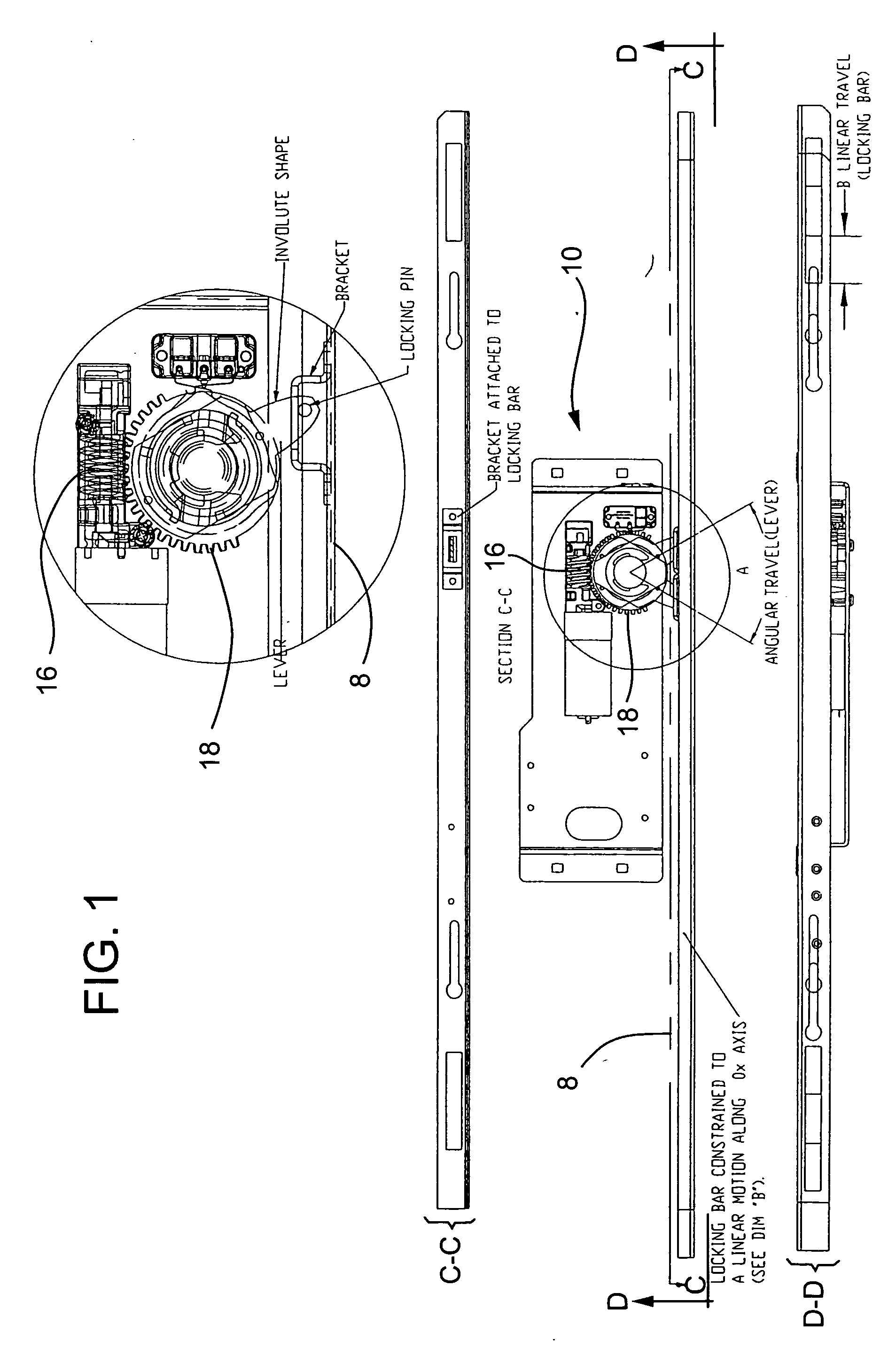 Vending machine lock with motor controlled slide-bar and hook mechanism and electronic access