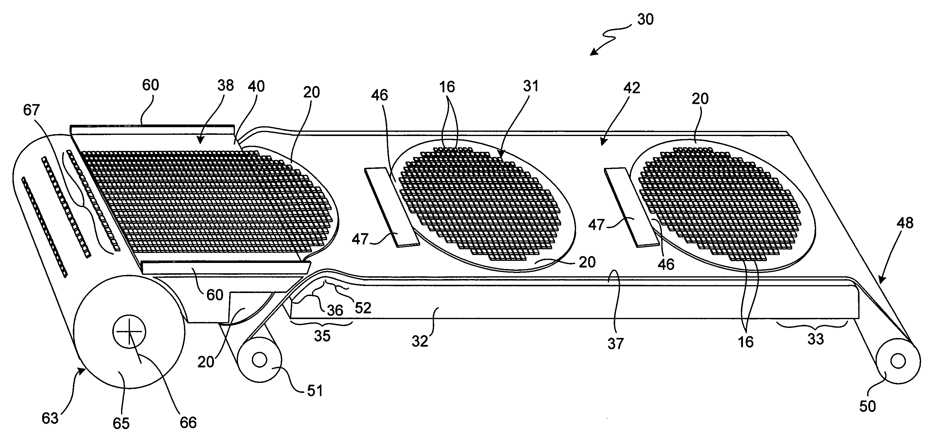 Post singulation die separation apparatus and method for bulk feeding operation