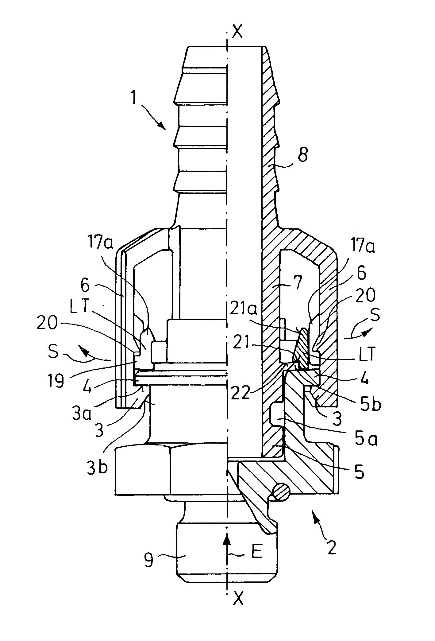 Plug-in coupling for fluid systems