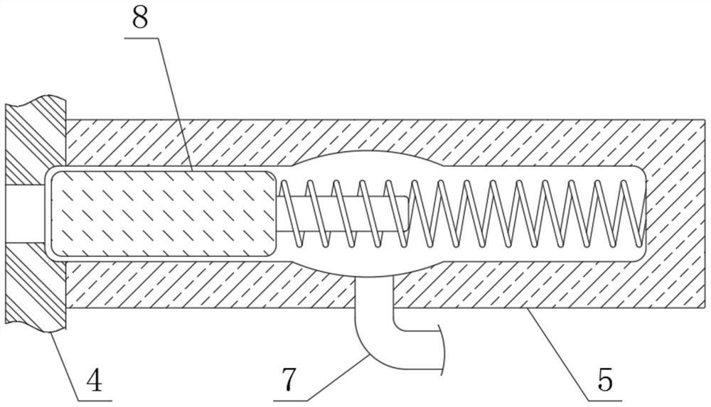 Automatic adjusting device for sudden increase of internal water pressure of water pump