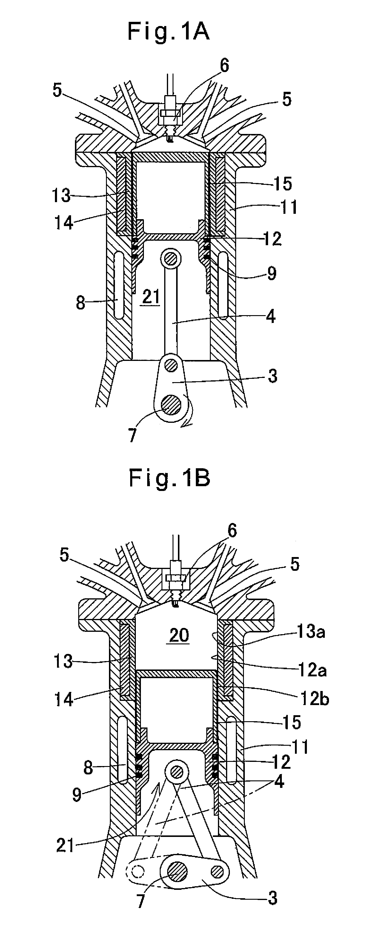 Piston type internal combustion engine