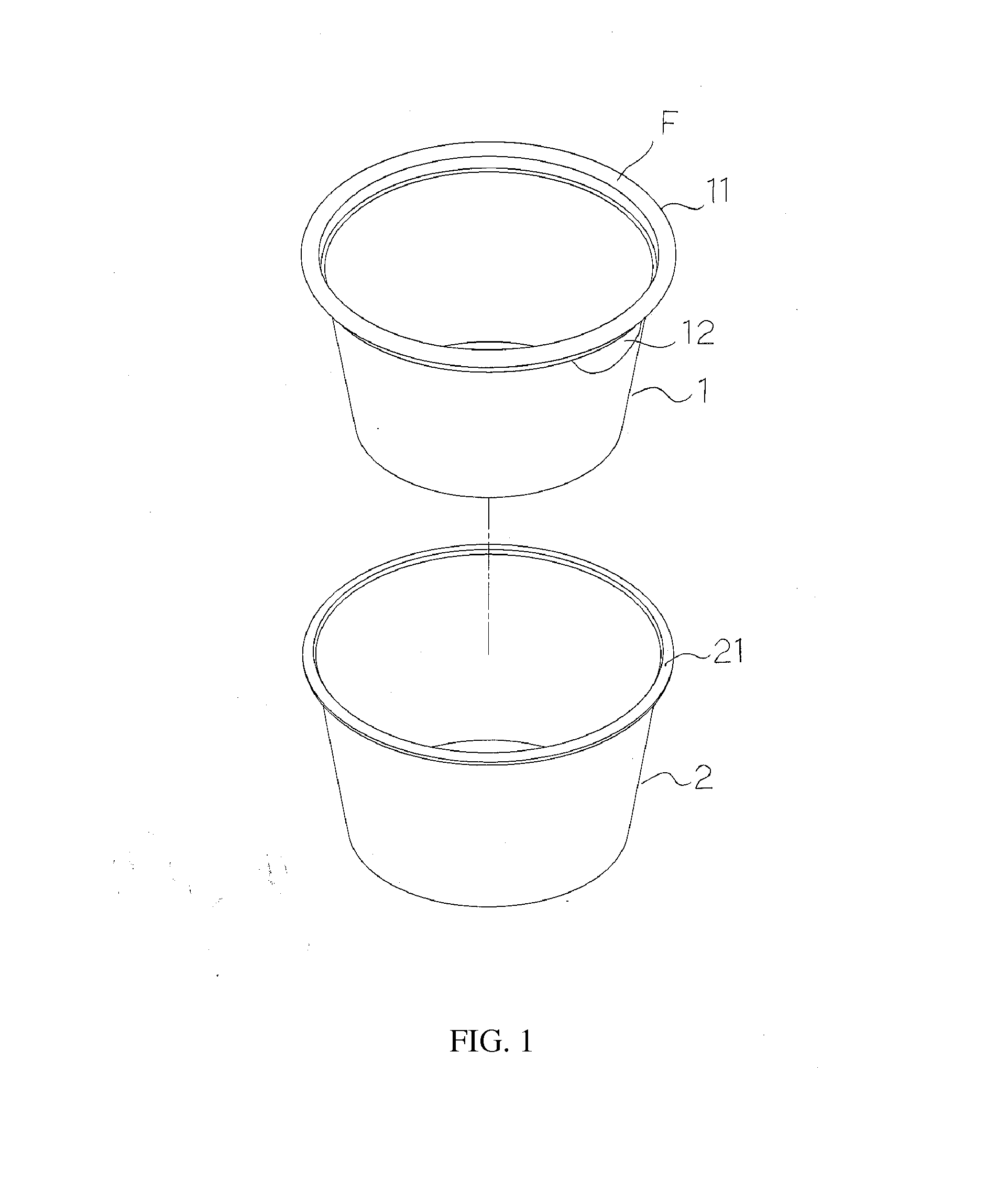 Composite cup structure