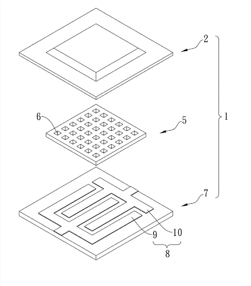 Thin pressing type button structure