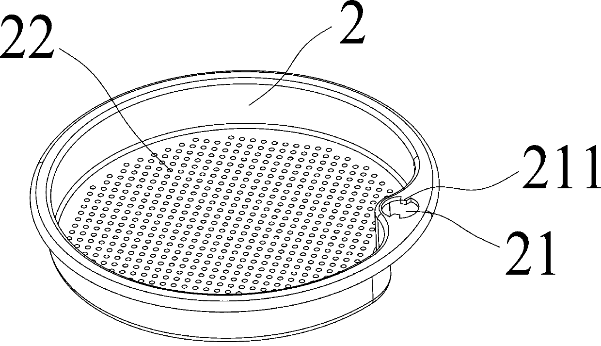 Lifting filter structure