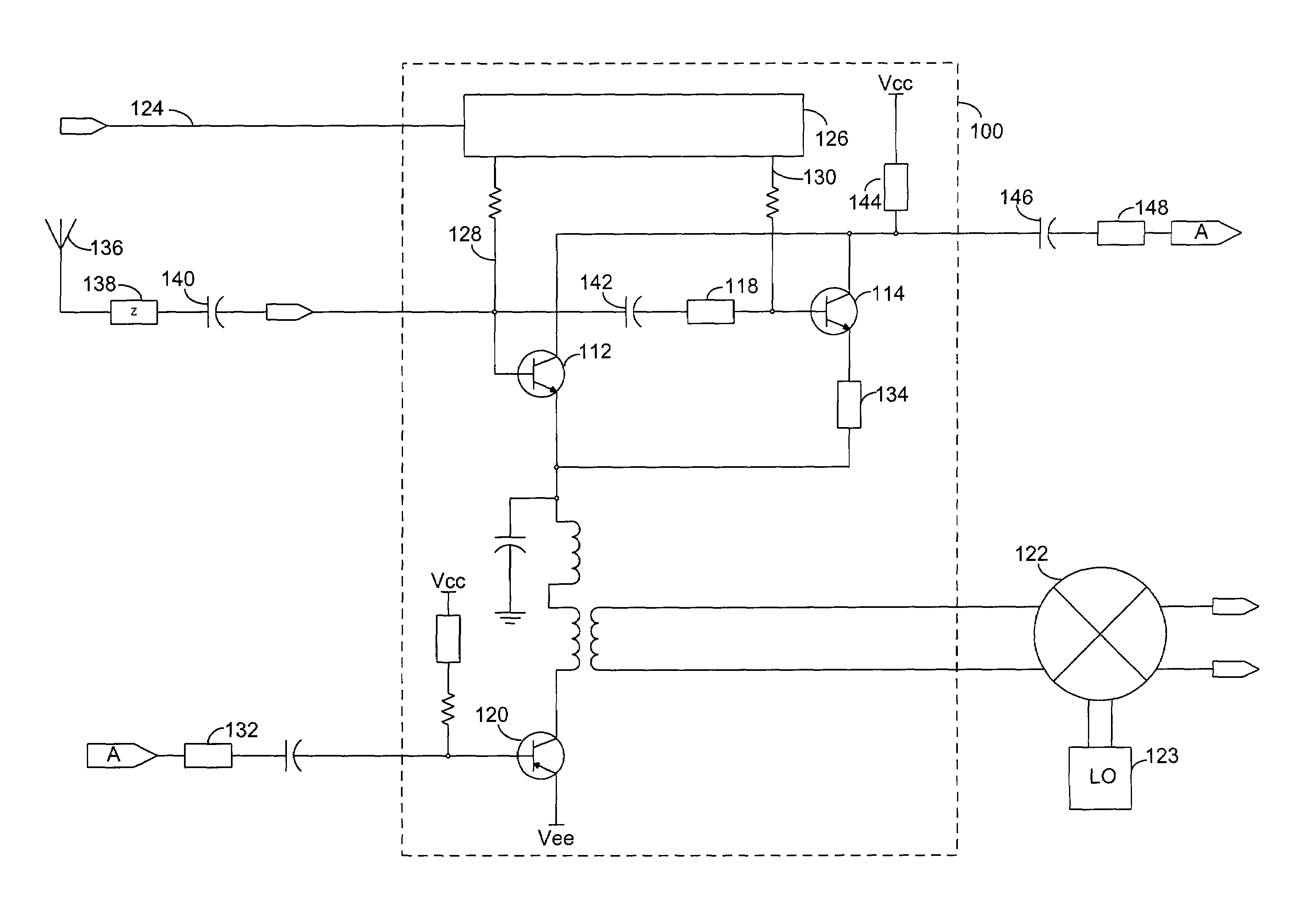 Switchable gain amplifier