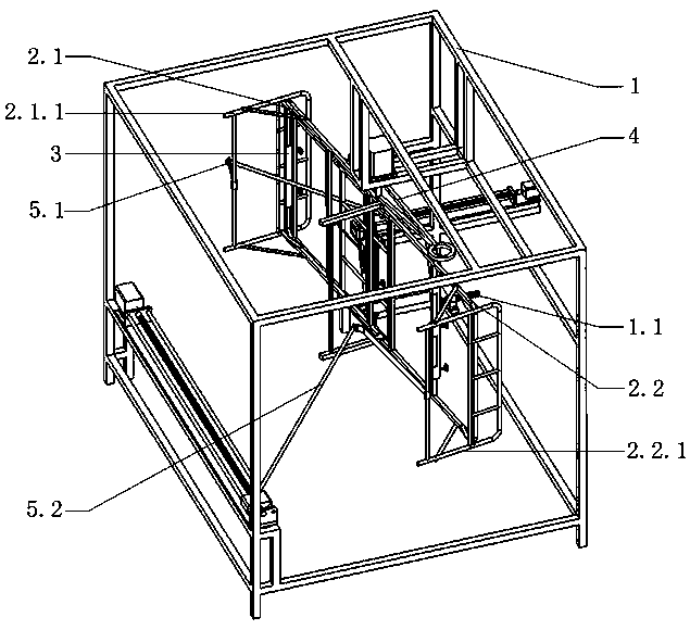 Automatic test device for durability of folding mechanism in use performance of folding bed