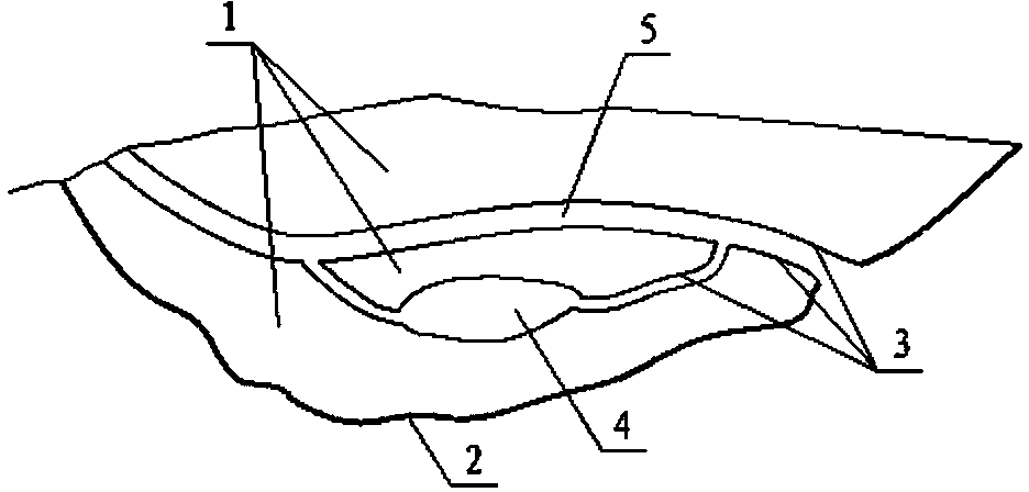 Technique for fast filling constructed wetland in shore area