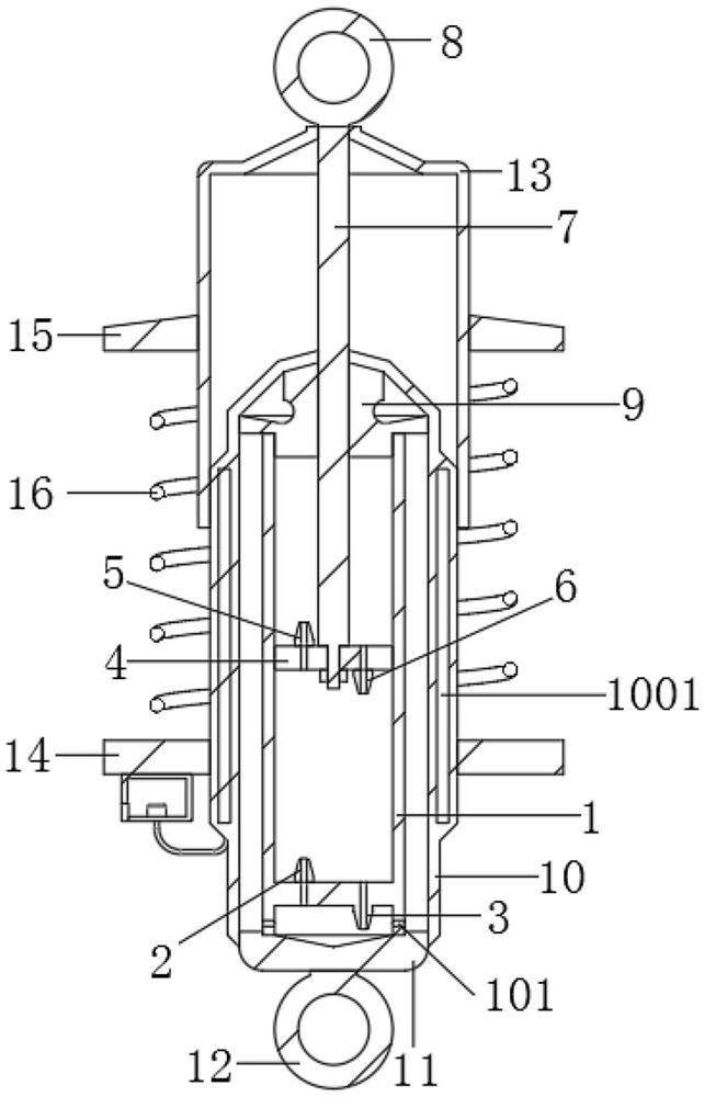 Automobile shock absorber with good shock absorption effect