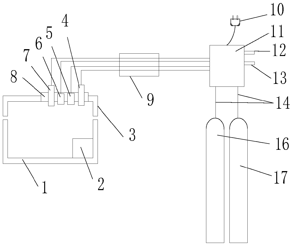 Built-in cell hypoxia culture box