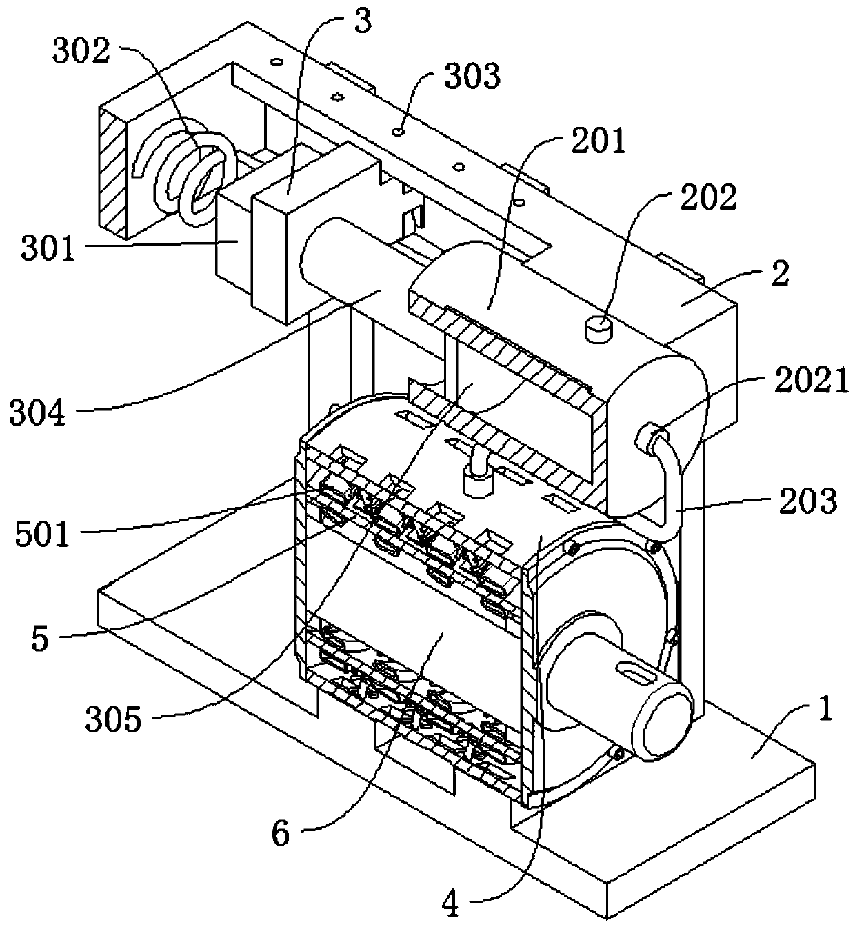 A new energy vehicle drive motor protective shell with heat dissipation and anti-collision functions