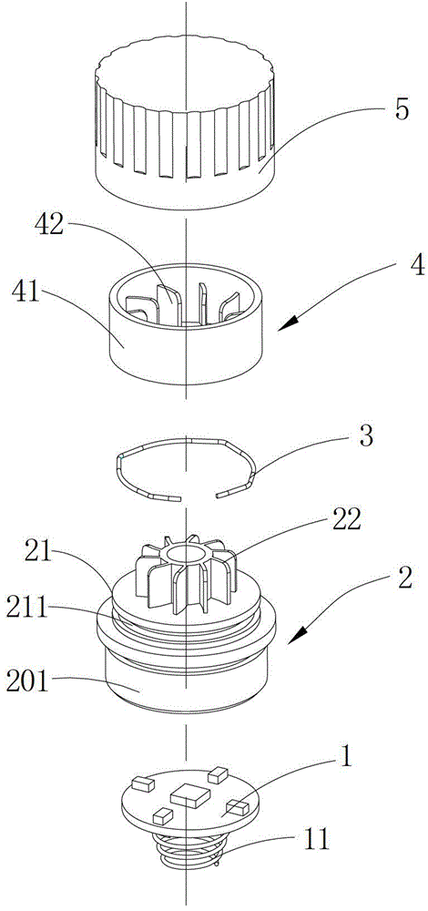 Flashlight and tail cover component thereof