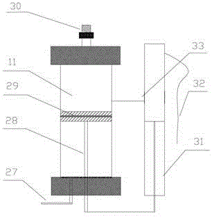 A leaching experimental device for in-situ leaching mining uranium