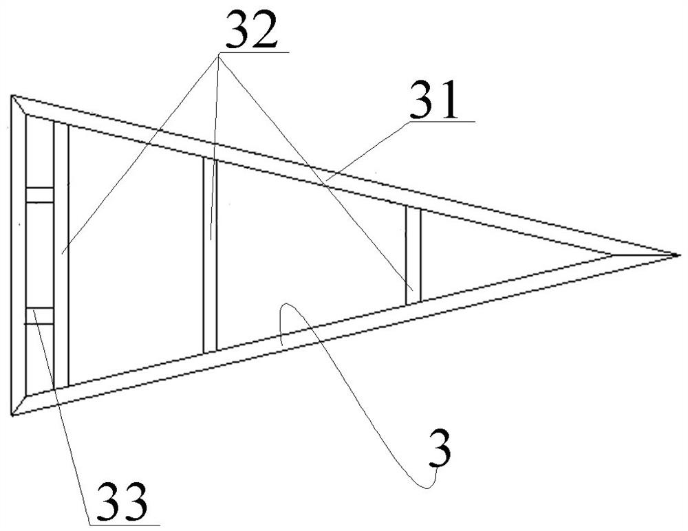 An outdoor square glass brick skylight and its construction method