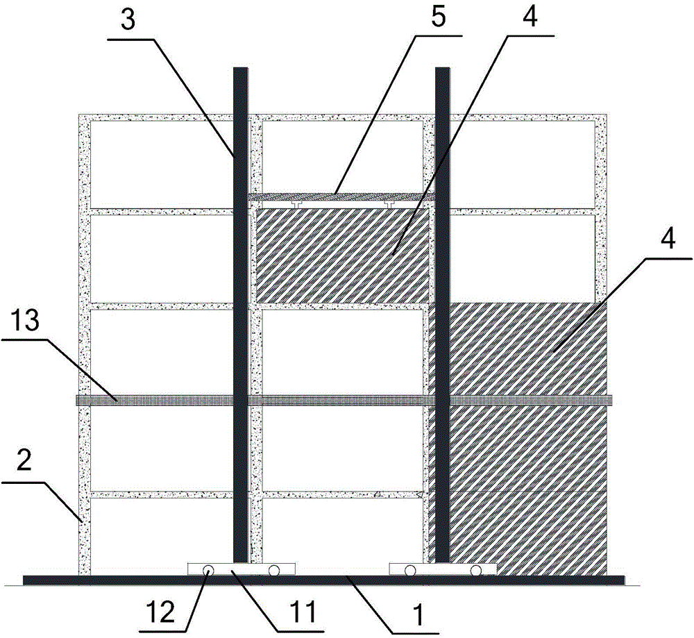 Rapid in-place device and rapid in-place method for prefabricated wallboard of prefabricated building