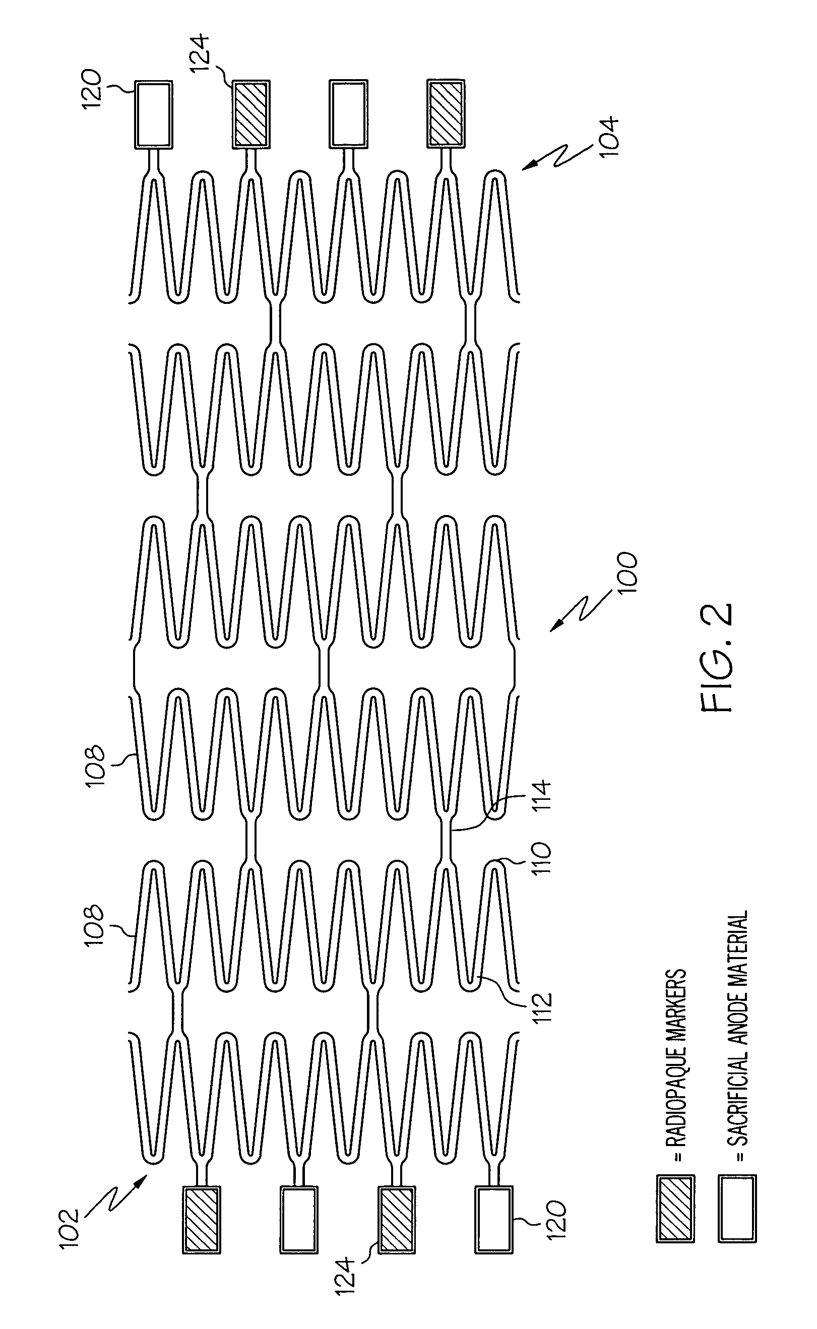 Sacrificial anode stent system