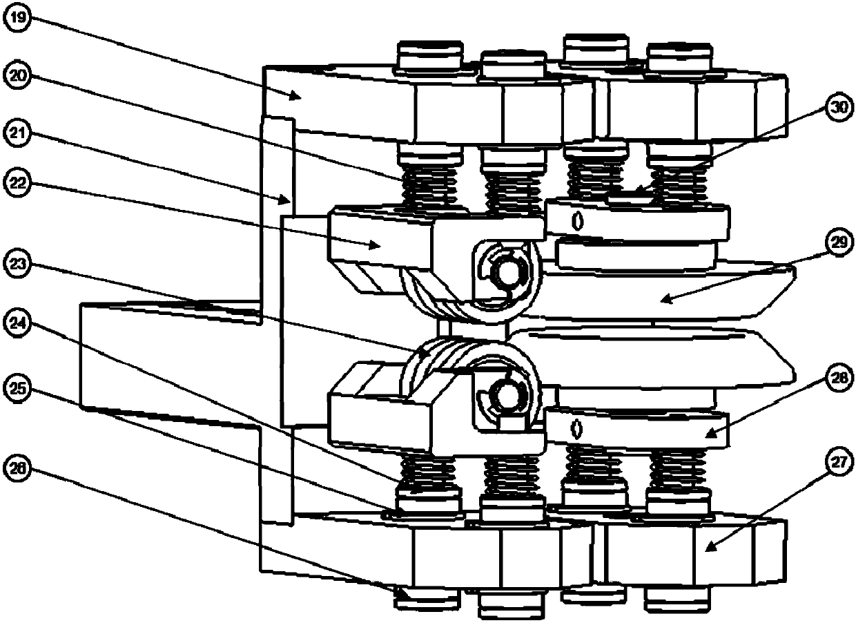 Flexible edge sealing mechanism for automatic edge sealing machine of solar dual-glass battery module