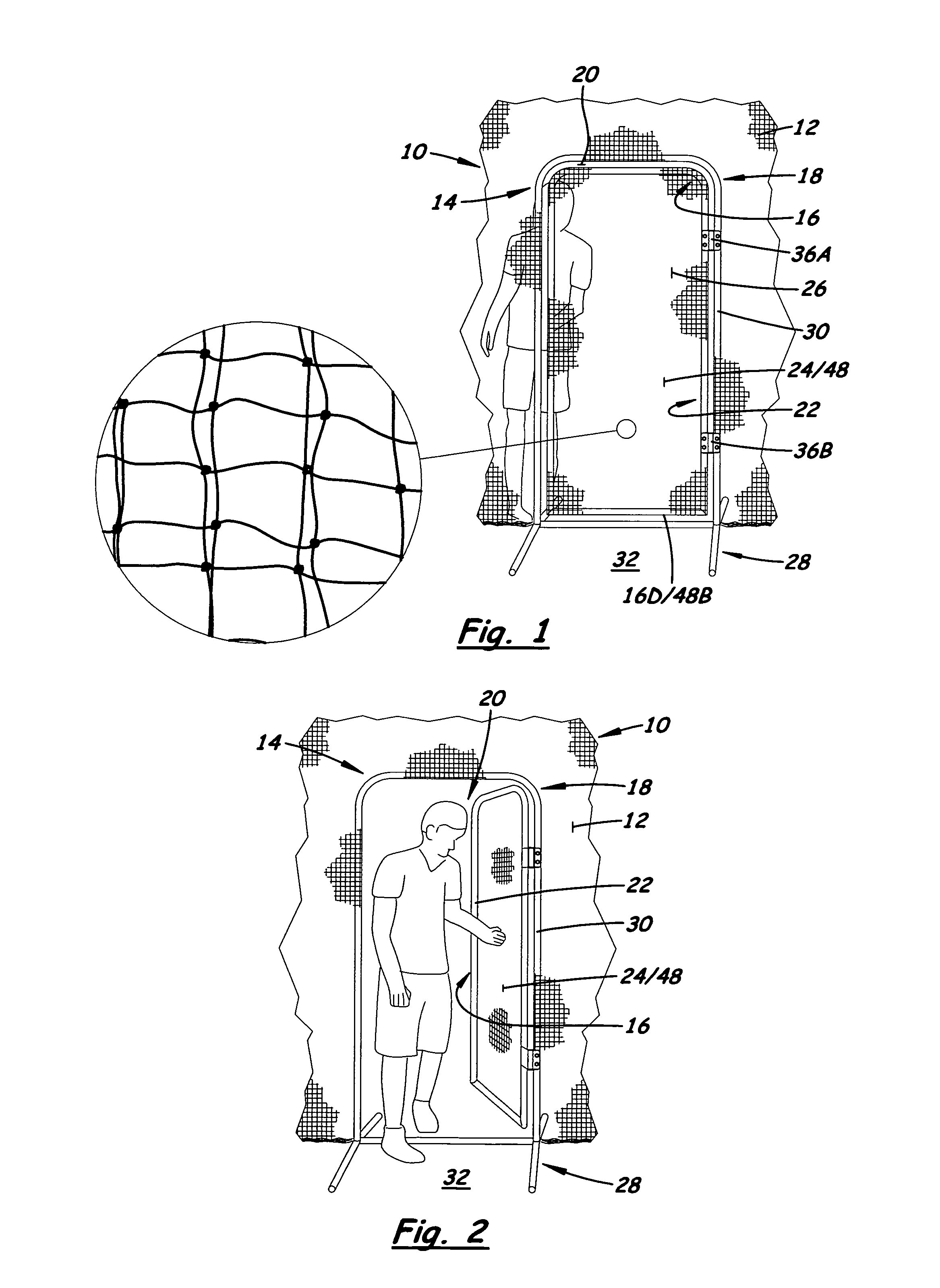 Access door unit and method of installing door unit