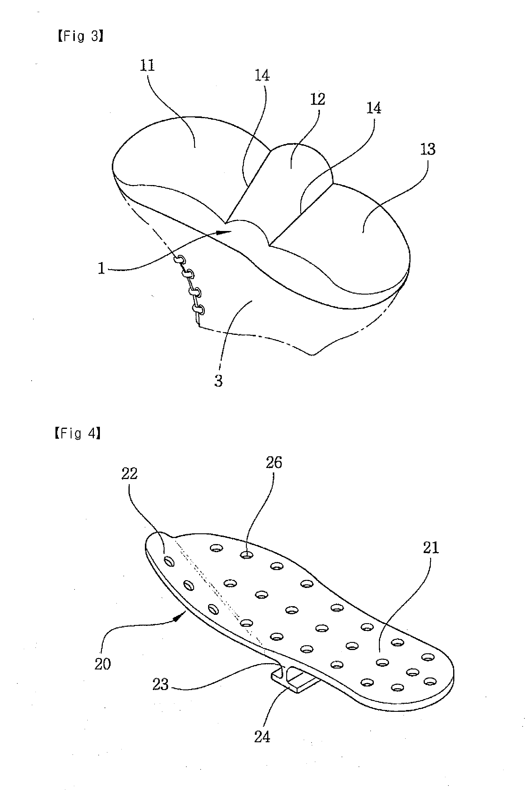 Sole of a shoe for triple time walks and walking reform