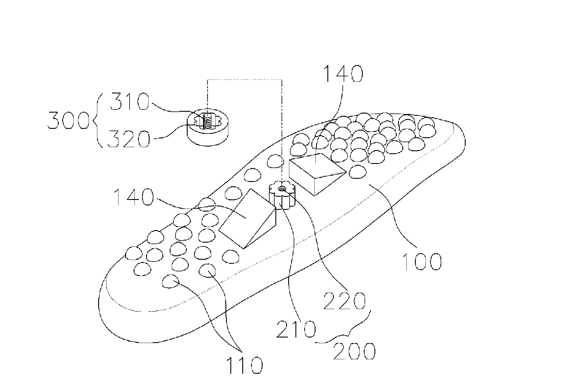 Insole including an acupressure member