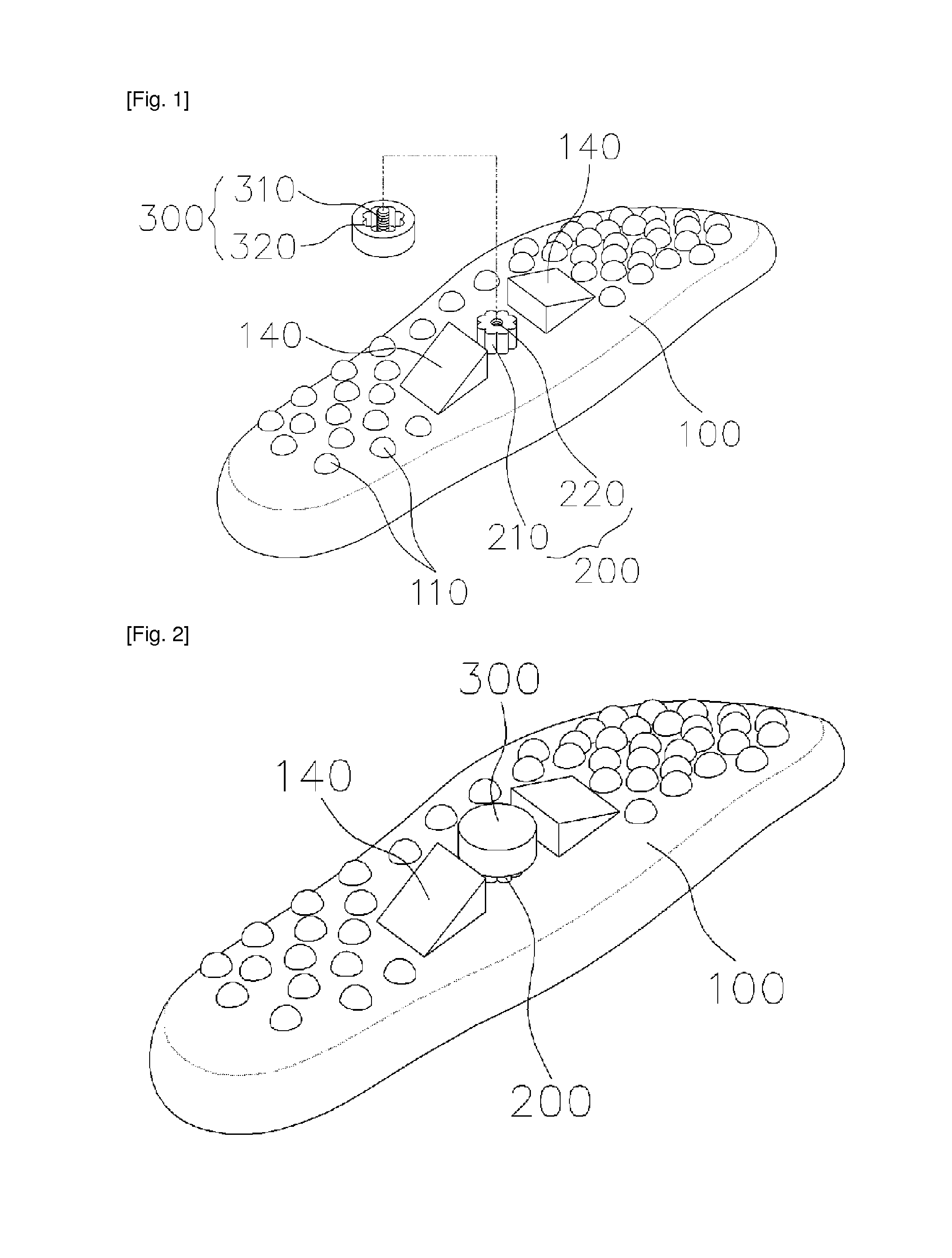 Insole including an acupressure member