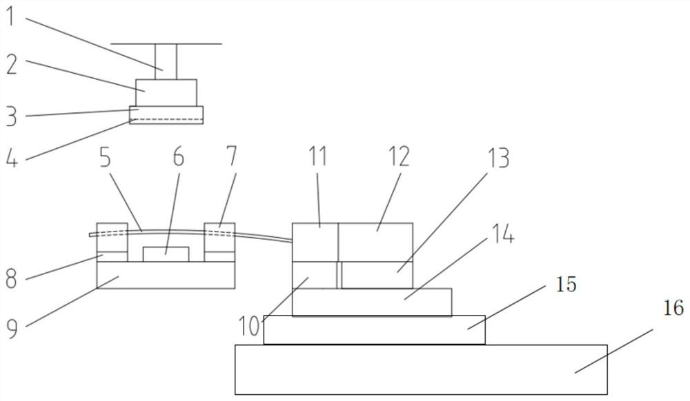 A single-side clamping straightening device and straightening method for material rods