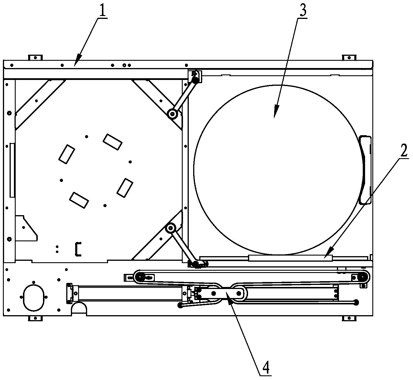 Creeling transmission mechanism for coiler of carding machine