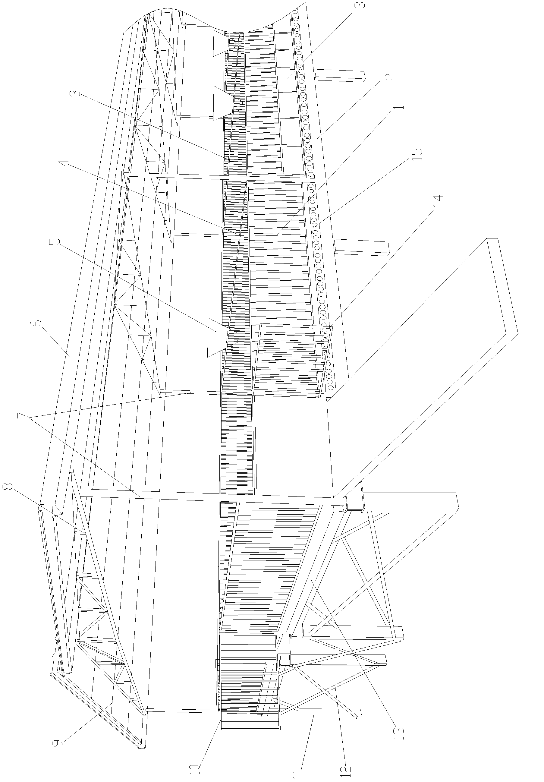 Detachable type combined pigsty