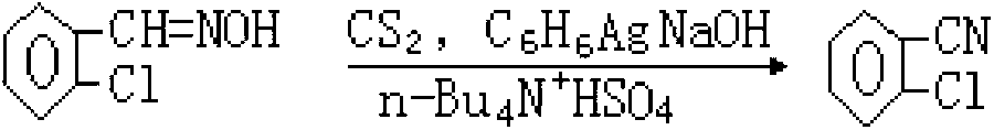 Production process for preparing chlorobenzonitrile through ammoxidation