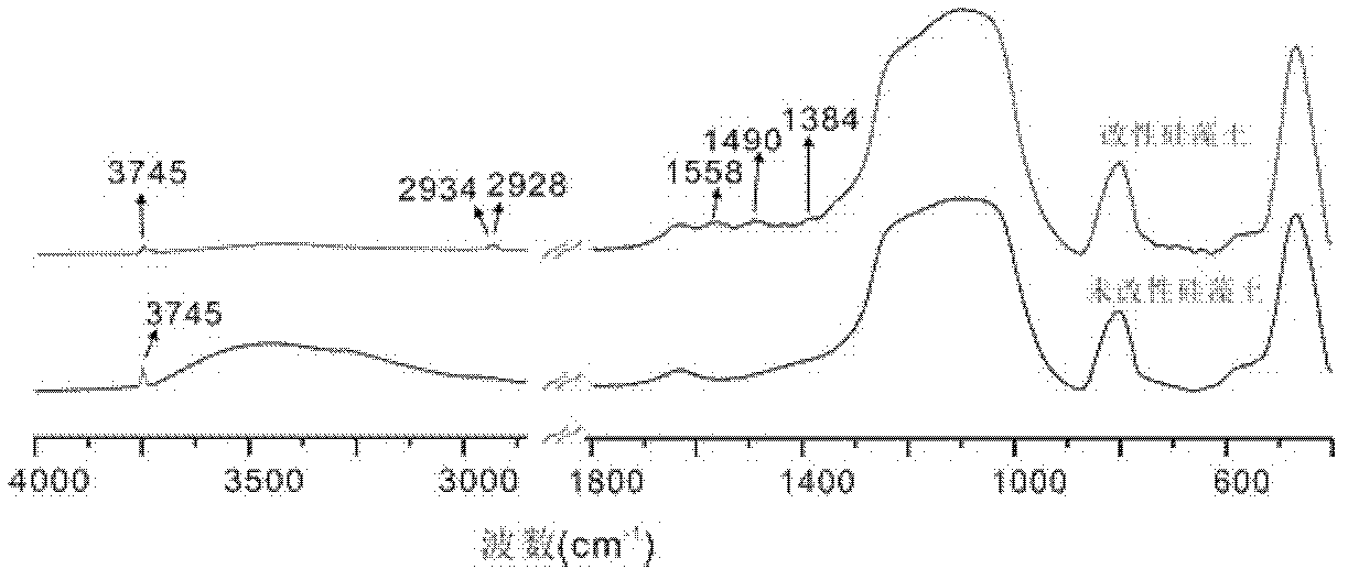 Preparation method of modified diatomaceous earth material for absorbing divalent copper ions in water solution