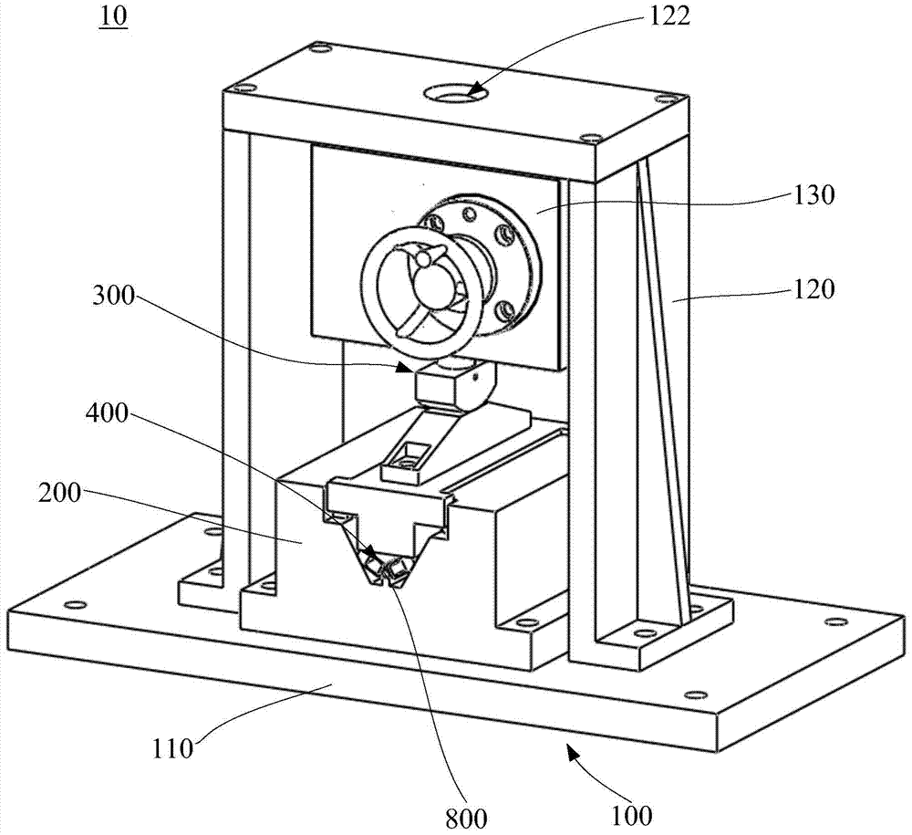 Clamping and force-measuring device for slow-wave components