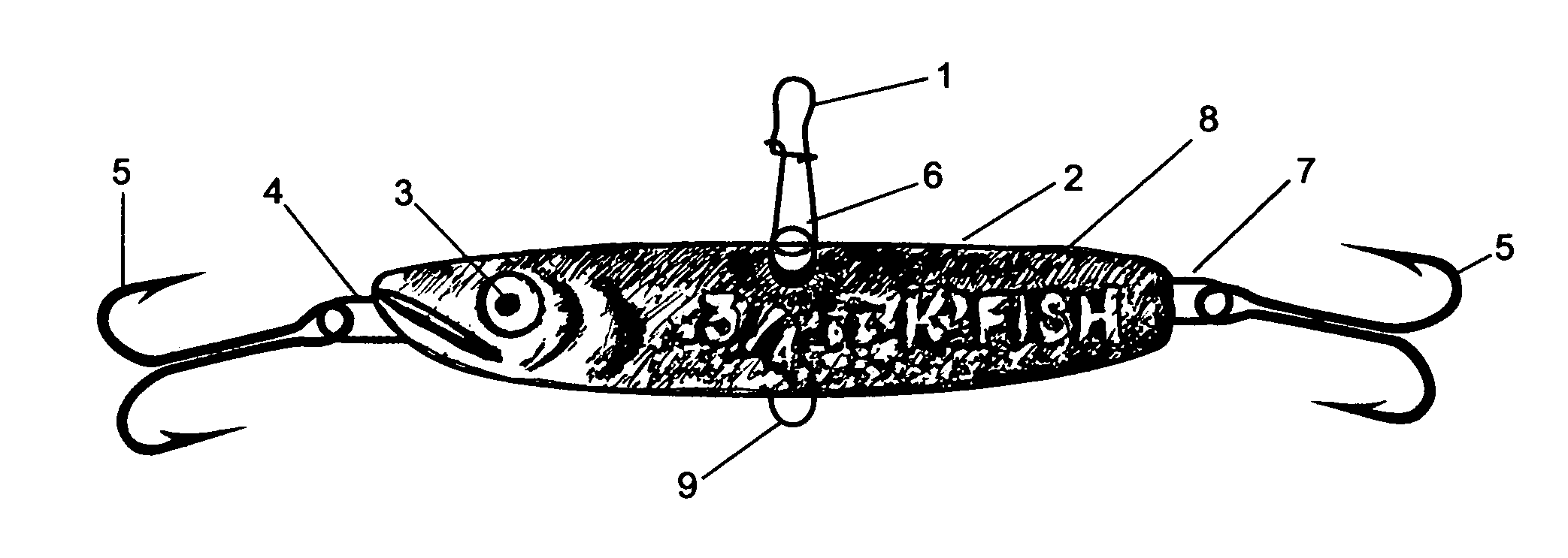 Two in one, vibrating metal jig fishing lure (a.k.a. "Sonic Kandlefish").