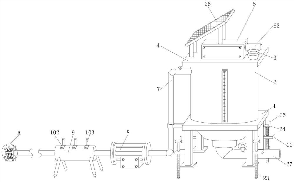 Water pumping device capable of efficiently filtering impurities for aquaculture