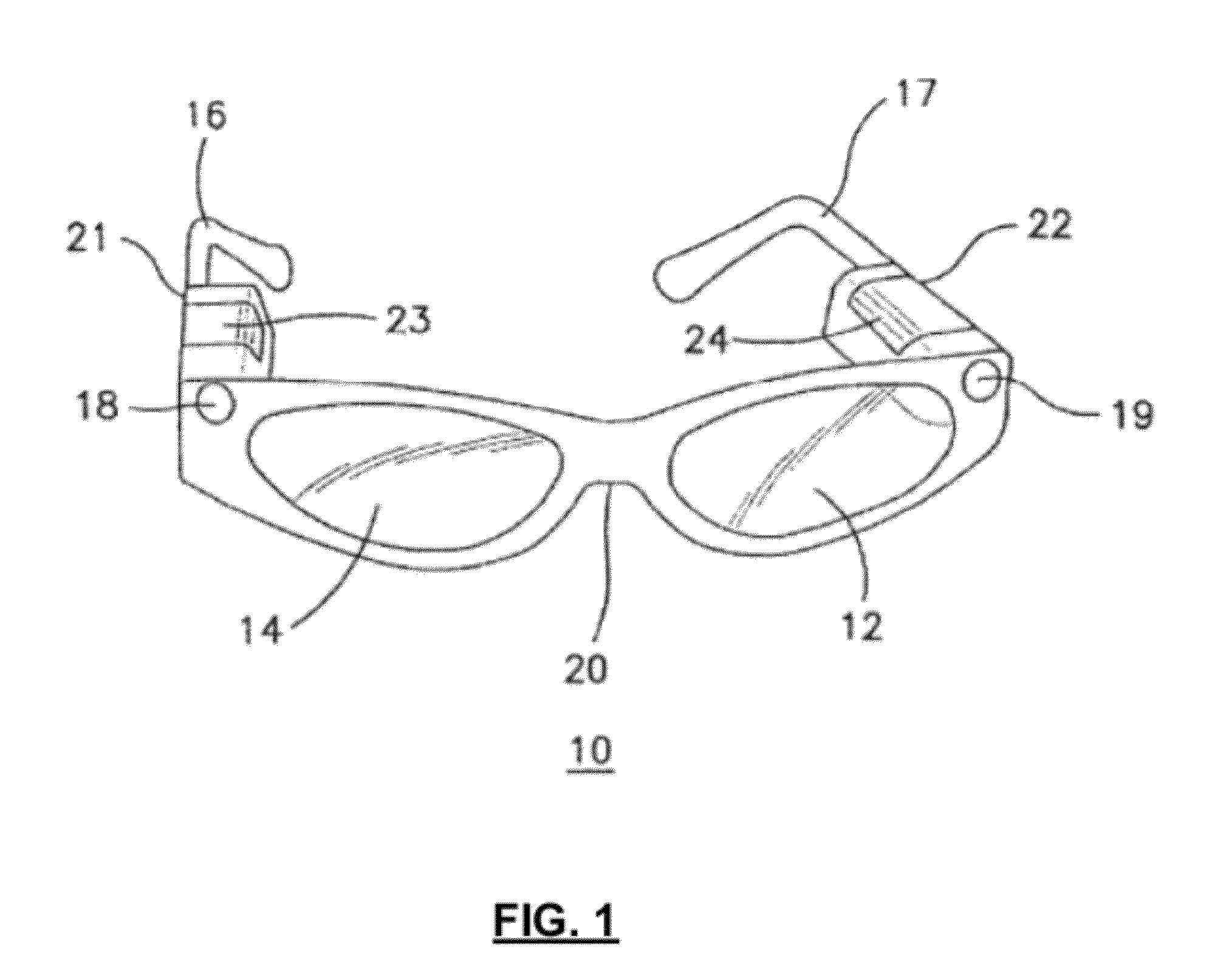 Electronics assembly in low-vision reader