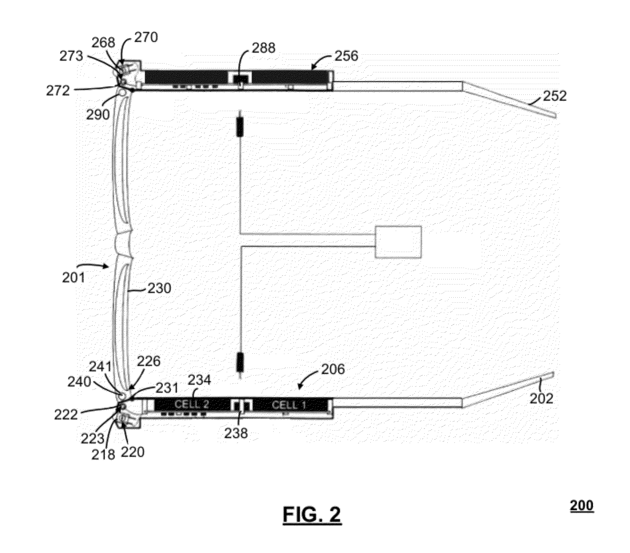 Electronics assembly in low-vision reader