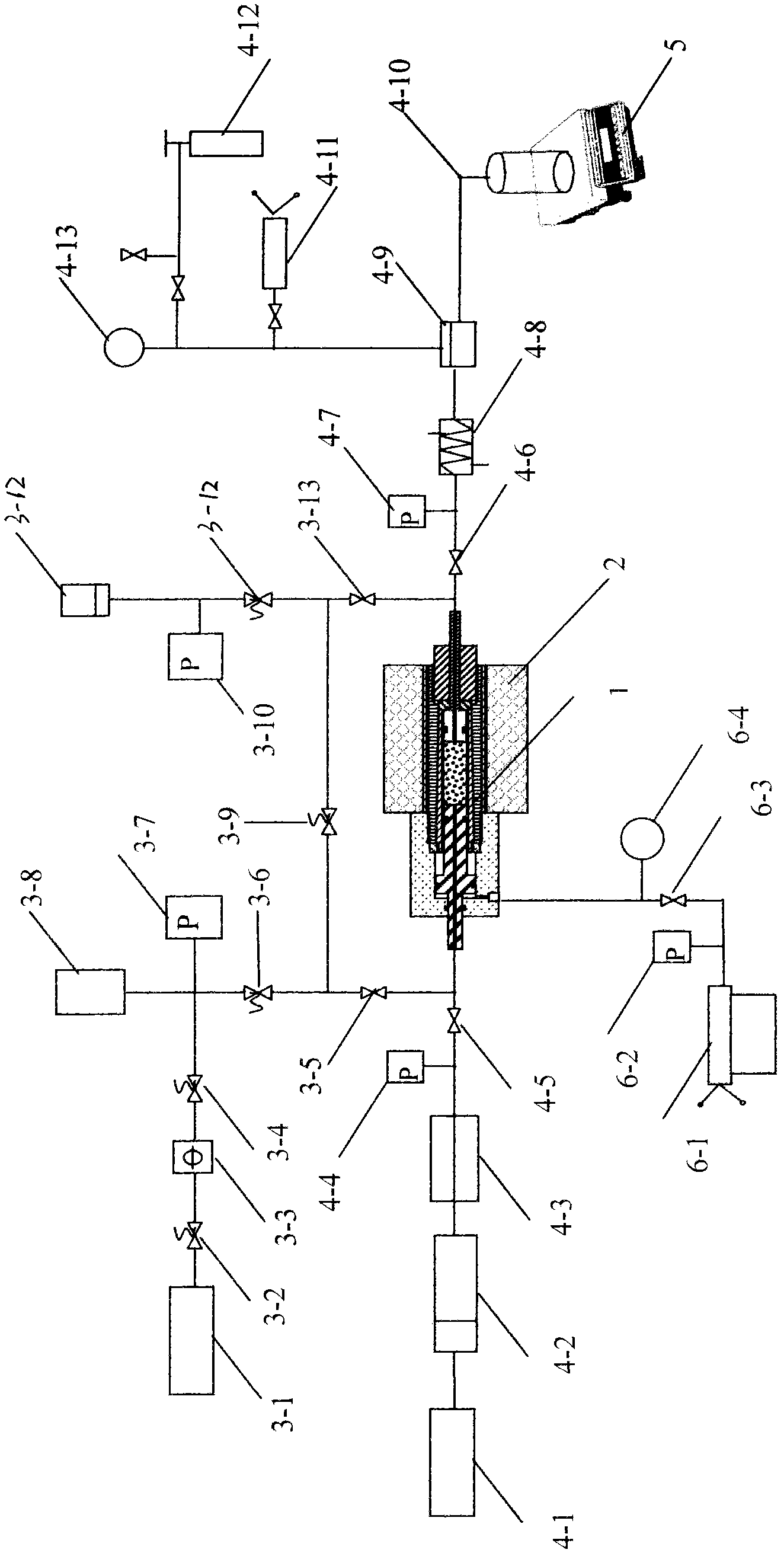 Diagenesis simulation experimental apparatus