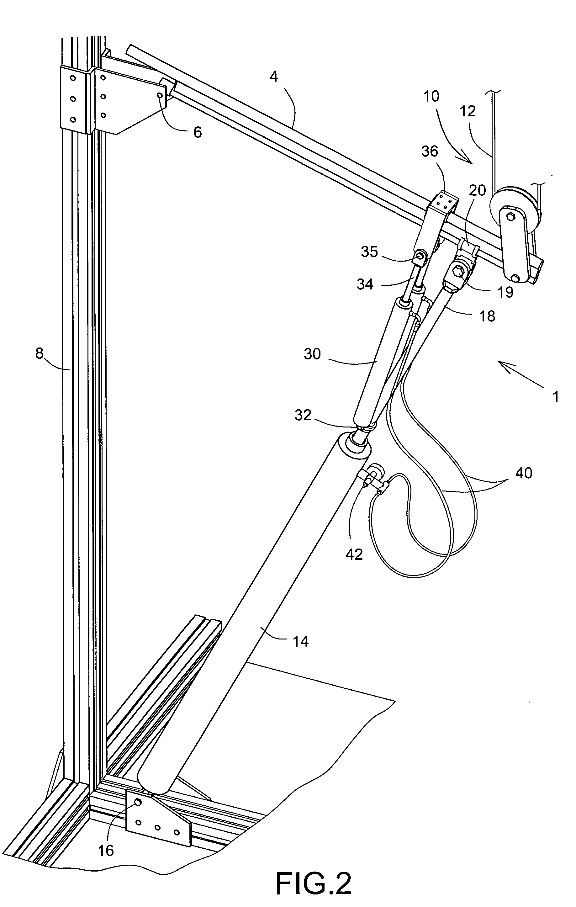 Weight lifting simulator apparatus