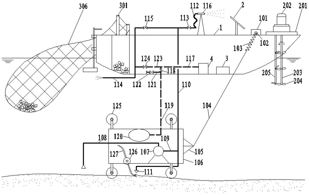 Polluted water and muddy water synchronous repair ship and application method