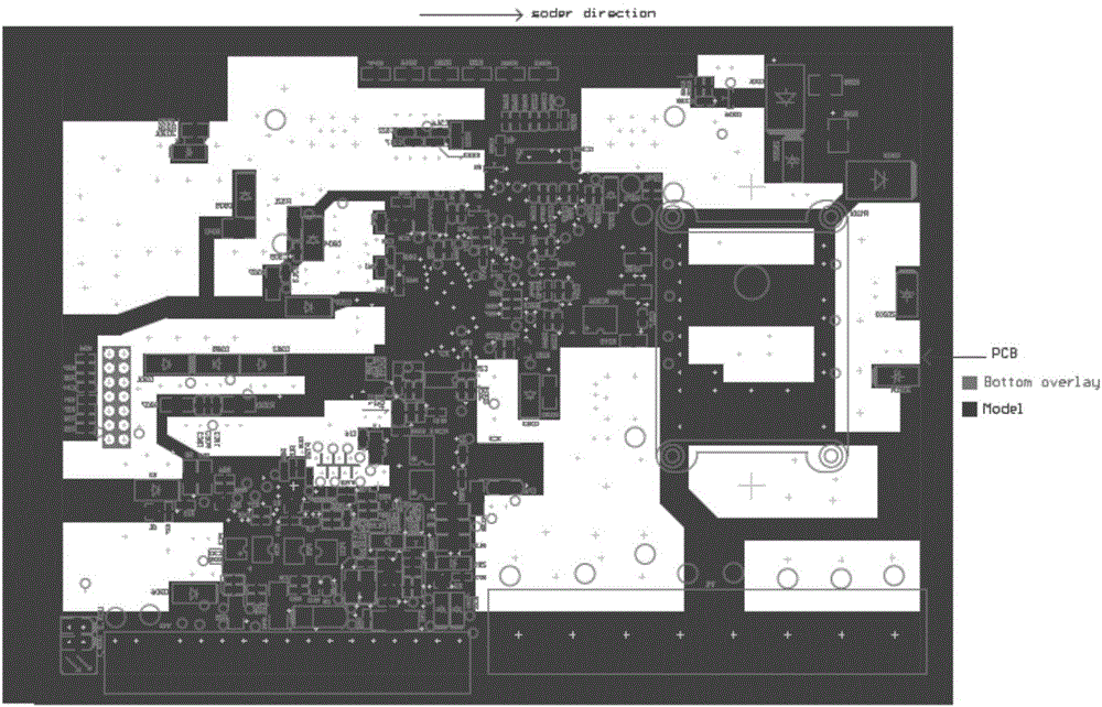 Layout wiring method for simple tin stove carrier model of printed circuit board