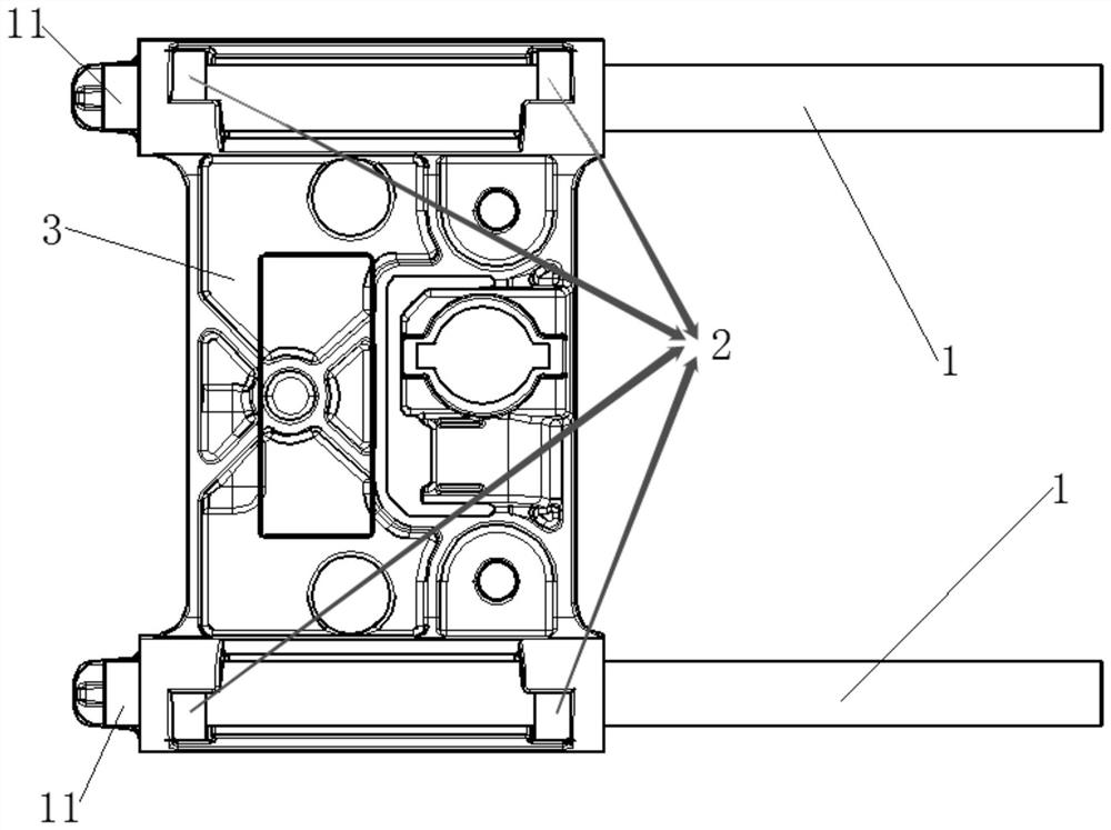 Base sliding rail mechanism with hovering function